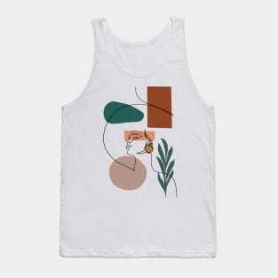 one line art Tank Top